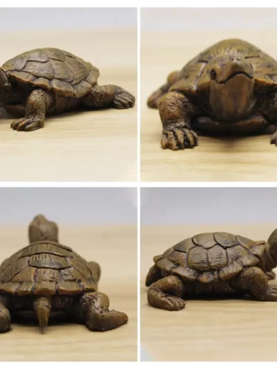 Collectible Fine Texture Miniature Figurine Simulation Small Tortoise Ornament Garden Accessories