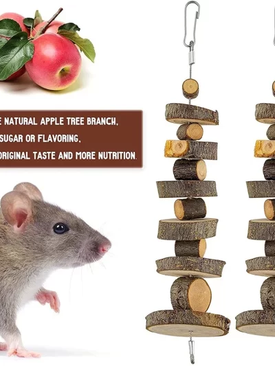 Natural Wood Chew Toy Small Animal Snack Hamster Toys Suitable For Rabbit Guinea Pig Chinchilla Hamster Accessories Pet Supplies