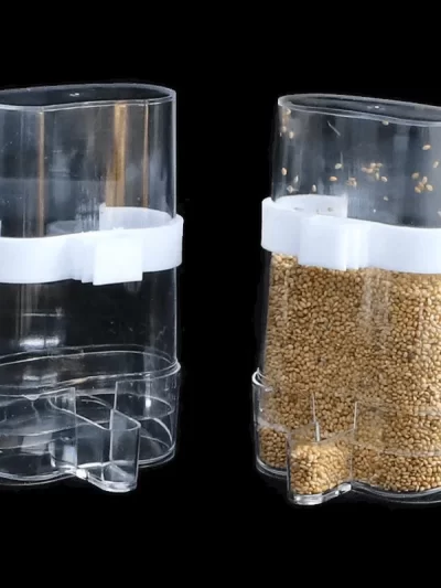 Bird Water Dispenser Bird Food Feeder Automatic Parakeet Bird Waterer Food Feeder Dispenser for Parrot Cage Accessories