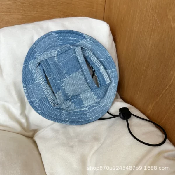 Pet Hat Cat Bucket Hat Dog Sun Hat Pet Accessories Suitable for Small and Medium Dogs and Cats - Image 11