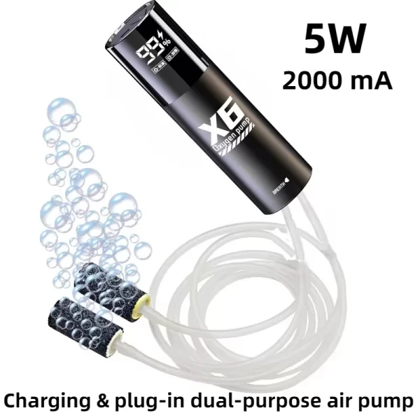 Aquarium Air Pump Fish Tank Mini Compressor Single Double Outlet with Check Valve Tube Aquatic Accessories 220V 3W 5W - Image 10
