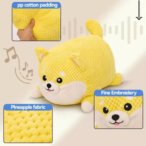 HOOPET Dog Cat Chew Toys Pig Puppy Squeaky Toy Interactive Dog Chew Toys Plush Stuffing Pet Accessories Dog Supplies - Image 3