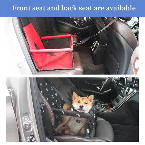 Pet Car Bed Carrier Safety Seat Bag Waterproof Basket Folding Hammock Carriers Bag For Cat Dogs Safety Travelling Mesh Bags Pad - Image 4