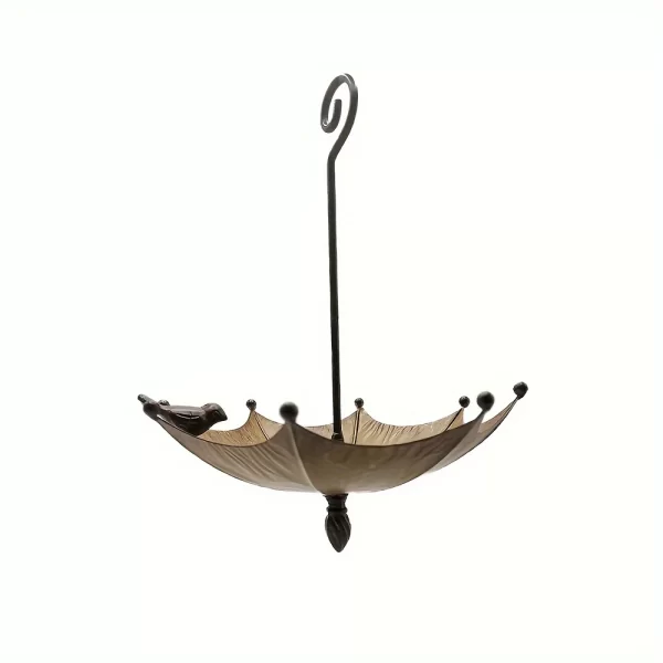 1 outdoor hanging bird feeder tray, bird bath, outdoor hummingbird feeder, metal tray, and water bowl - Image 7