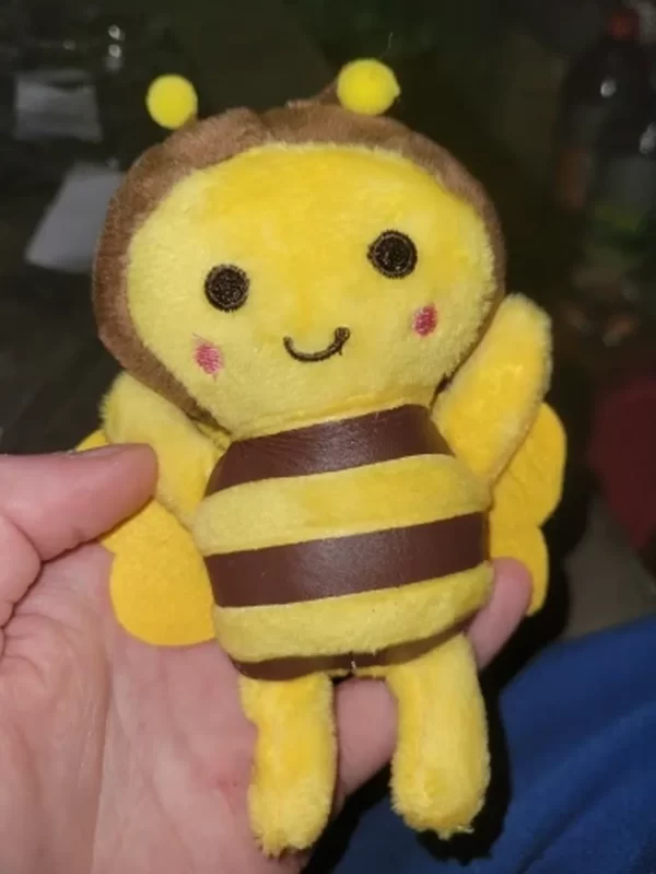 Small bee plush toy for dogs and cats to interact and play  teeth cleaning pet supplies - Image 6