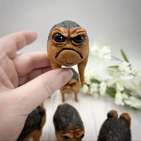 Unique Angry African Rain Frog Bonsai Accessories Resin Statues - Perfect for Garden, Outdoor, and Tabletop Decorations - Image 3