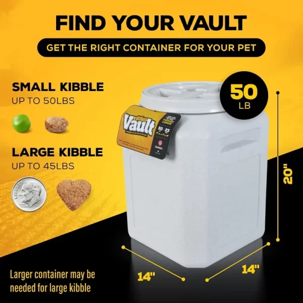 Vittles Vault Pet Food Storage Containers - Sealed Dog and Cat Food Storage Container, Fits up to 50lbs, Made in the USA - Image 2