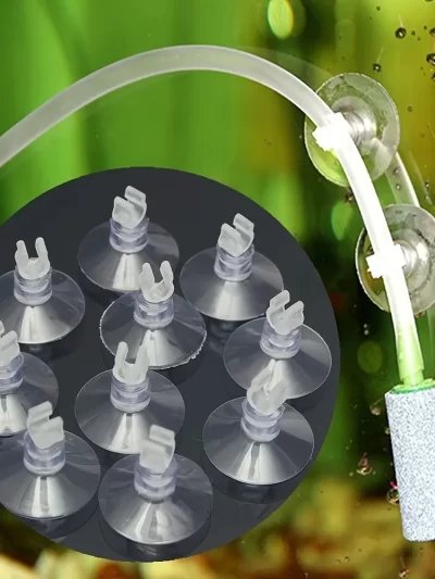 10pcs Rubber Aquarium Fish Tank Suction Cup Sucker Holders for Air Line Tube Hose Pump