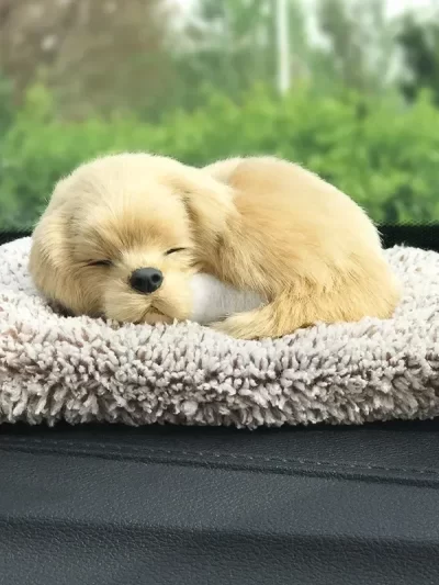 Car Stuffed Toys Lovely Simulation Animal Plush Sleeping Dogs Toy Kids For Car Dashboard Decor Children Gift Auto Accessories