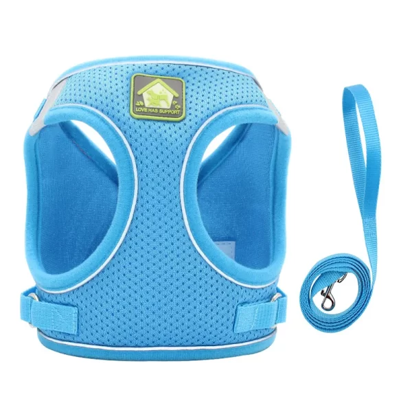 Reflective Pet Cat Harness Vest Leash Set Breathable Mesh Puppy Harnesses Adjustable Lead Leashes for Dogs Cats Supplies - Image 10
