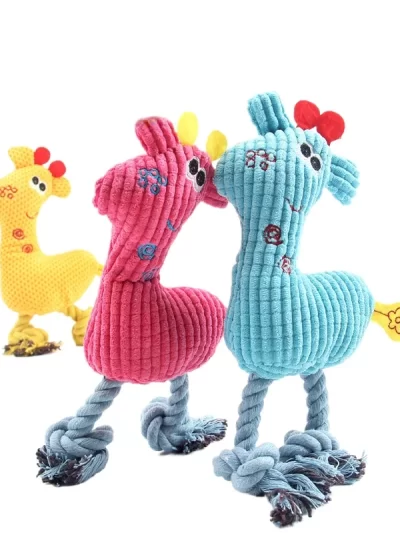 Squeaky Puppy Toys Plush Puppy Chew Toy for Teething Training Dog Toys for Small Dogs Toy for Cute Knot Interactive Dog Toy