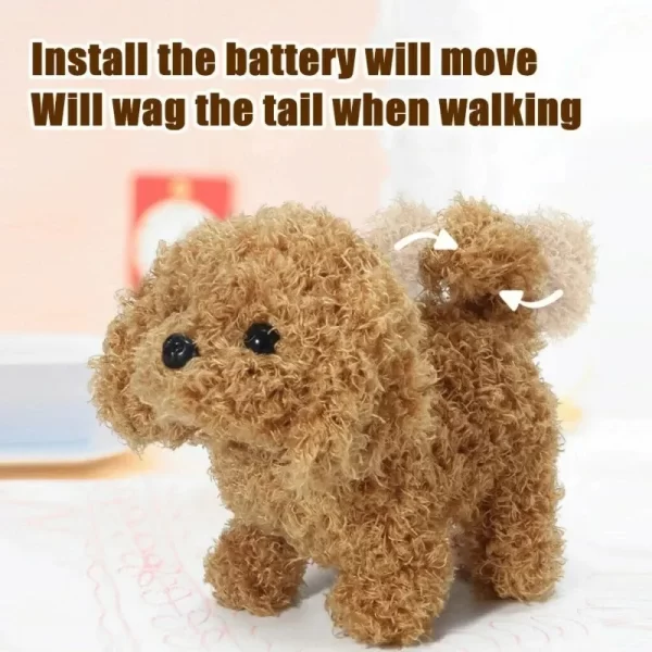 Realistic Plush Simulation Smart Dog Children Toy Can Walking And Call Electric Plush Robot Pet Dog Toddler Christmas Gift - Image 2