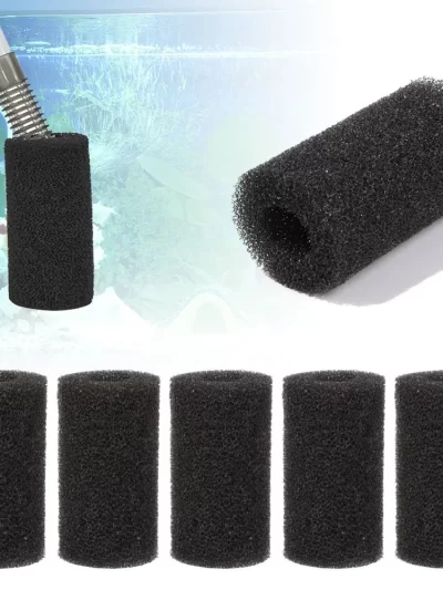 5 Pcs/set Aquarium Biochemical Filter Sponge Fish Tank Inlet Water Pre-Filter Sponge Cartridge Replacement Filter