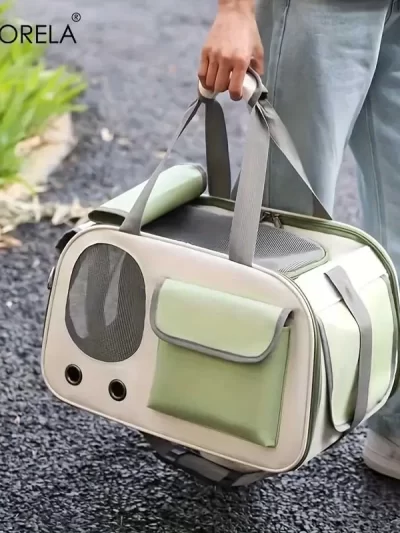 1Pcs Portable Pet Carrier Cat Bag For Cats And Dogs Ideal For Travel And Outdoor Activities Suitable For Cats And Small Dogs