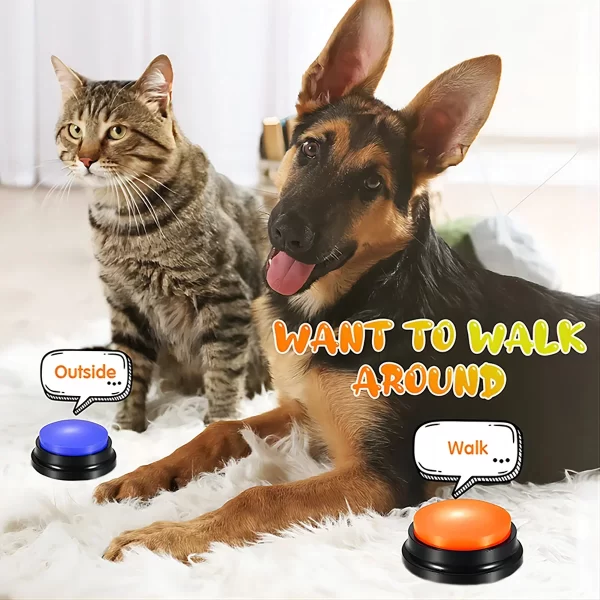 Dog Toys Fun Dogs Can Record Pet Toys Travel Talking Pet Starter Pet Talking Button Portable Cute Pet Training dog toys - Image 6