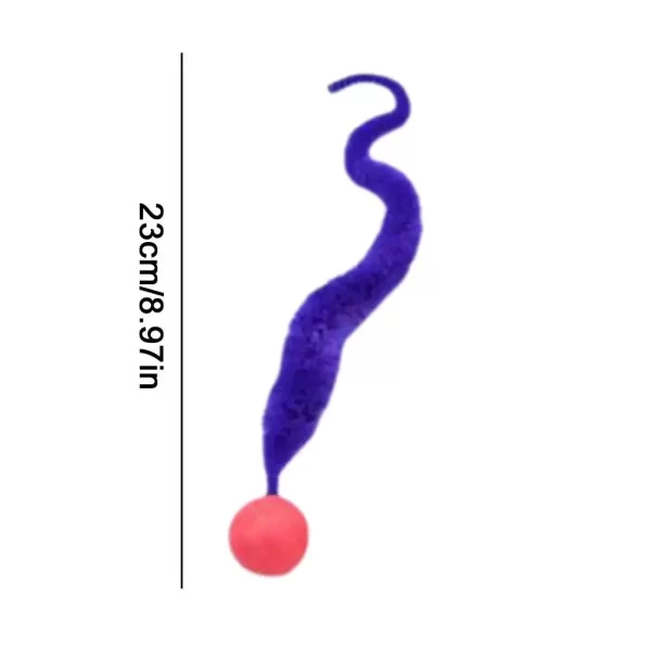 Cat Interactive Toys Tickle Cat Colorful Bouncing Ball Pet Supplies Puzzle Teasing Indoor Cat Worm Caterpillar Elastic Toy - Image 6