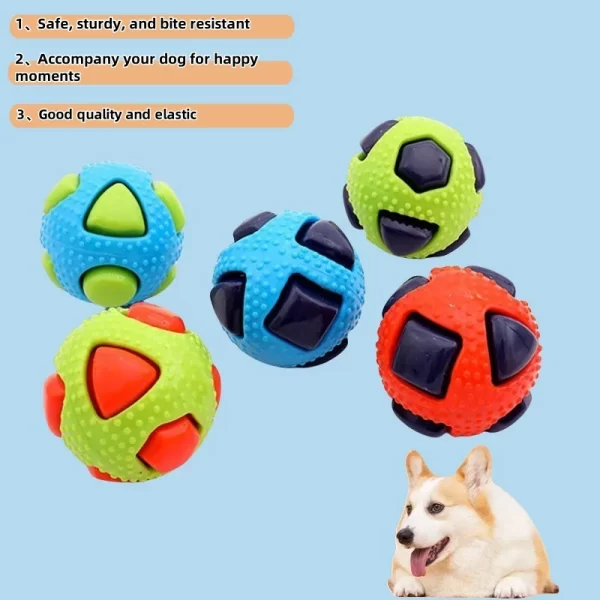 Pet Toy TPR Ball Interaction Pets Relieving Boredom Bite Resistance Small Medium-sized Dog Grinding Sleeping Venting Ball