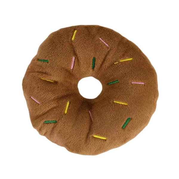 Soft Dog Donuts Plush Pet Dog Toys For Dogs Chew Toy Cute Puppy Squeaker Sound Toys Funny Puppy Small Medium Dog Interactive Toy - Image 6