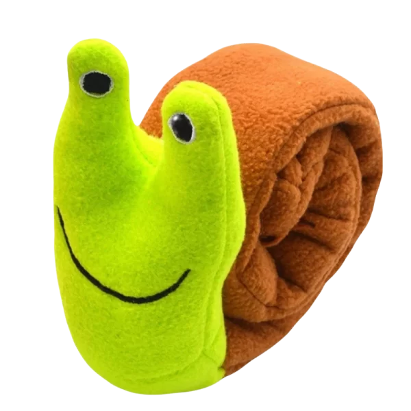 Dog Puzzle Feeder Interactive Toy Indestructible Plush Sound Squeak Puppy Toys For Resistant Foldable Snail Dogs Pet Supplies - Image 6