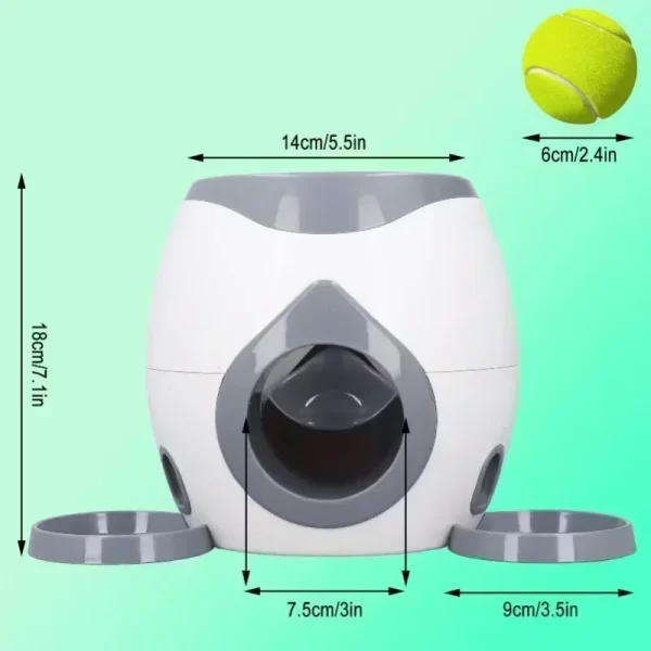 Smart Dog Training Machine with Snack Reward System - Auto Ball Launcher for Mental Stimulation
