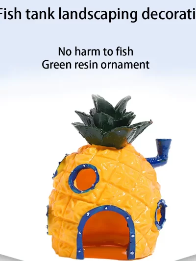 CuteAquarium Resin Castle Fish Tank Decorations Castle Tower Ornaments Fish Tank Hiding Cave Aquarium Accessories Decoration
