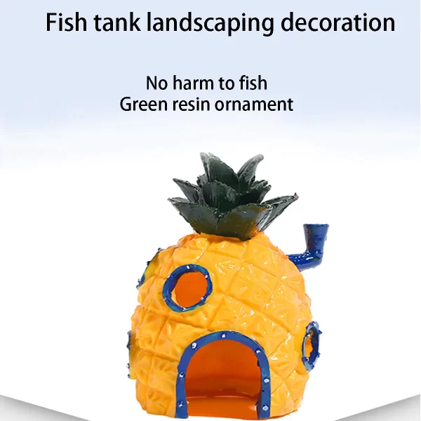 CuteAquarium Resin Castle Fish Tank Decorations Castle Tower Ornaments Fish Tank Hiding Cave Aquarium Accessories Decoration