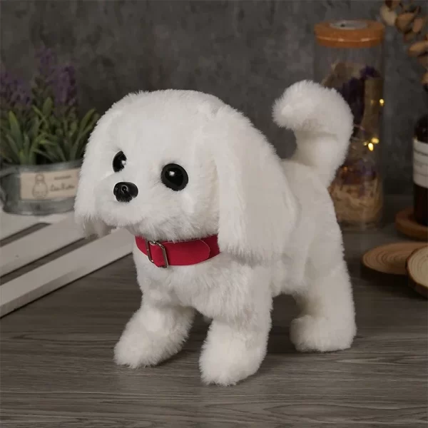 Realistic Plush Simulation Smart Dog Called Walking Plush Toy Electric Plush Robot Dog Toddler Toy Christmas GiftElectric Pet Pu - Image 3