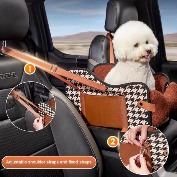 Upgraded Foldable Pet Carrier for Cats and Dogs, Portable Soft-Sided Travel  BBreathable Mesh, Safety Strap for small Dogs - Image 6