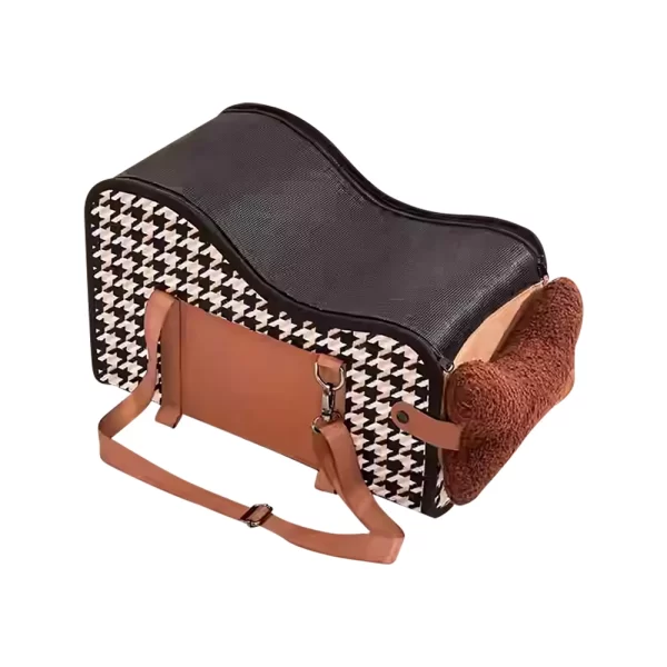 Upgraded Foldable Pet Carrier for Cats and Dogs, Portable Soft-Sided Travel  BBreathable Mesh, Safety Strap for small Dogs - Image 8