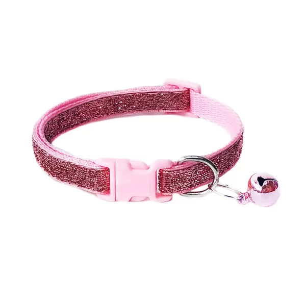 Sequin Pet Cat Collar With Bell Safety Buckle Small Dog Collar Adjustable Gato Necklace Puppy Kitten Collier Chain Quick Release - Image 9
