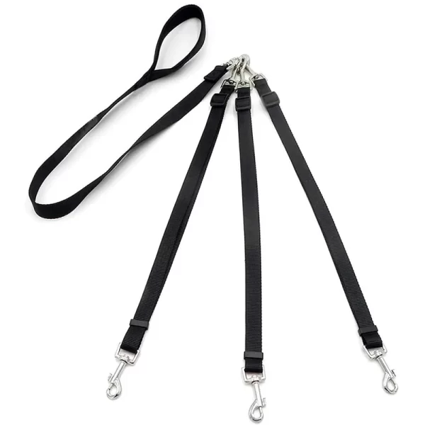 3 In 1 Durable Nylon Dog Leash with Padded Handle Three- Way Pet Leash Adjustable Detachable Lead for Small Medium Large Dogs - Image 7