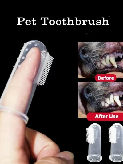 Pet Silicone Finger Cots Toothbrush Cats Dogs Brushing dog accessories Pet Teeth Oral Cleaning Products In Addition Perros