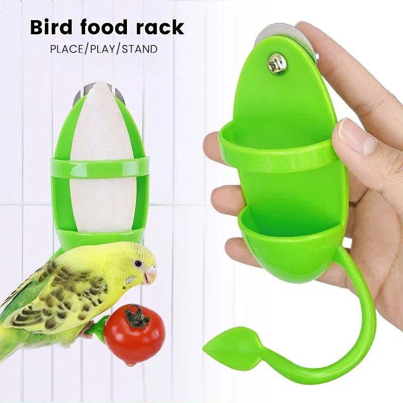 Bird Cuttlebone Holder Parrot Feeder Hanging Veggie Fruit Cup Accessories for Cockatiel Budgies Durable Non Toxic Easy Clean Bir - Image 3