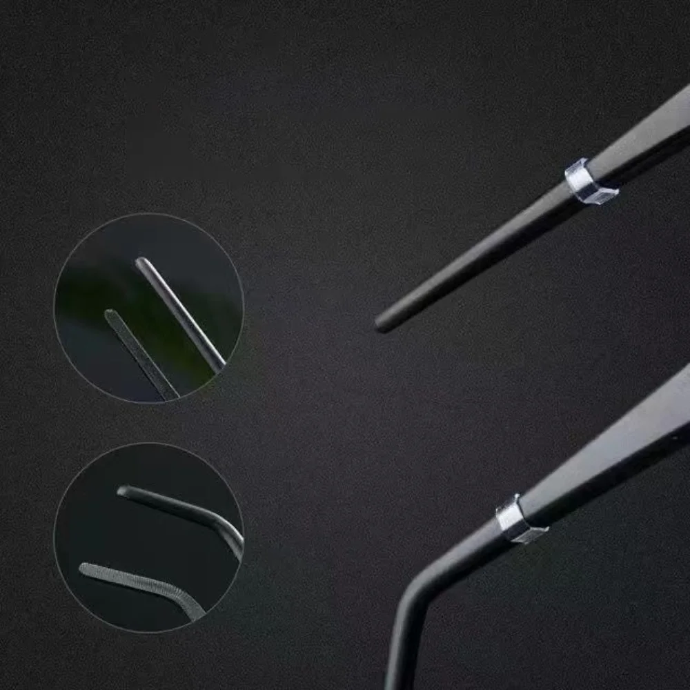 27/38/48cm Aquarium Plant Tweezers Multifuctional Stainless Steel Elbow Tweezers Fish Tank Aquascape Tools Aquarium Feeding Tong - Image 4