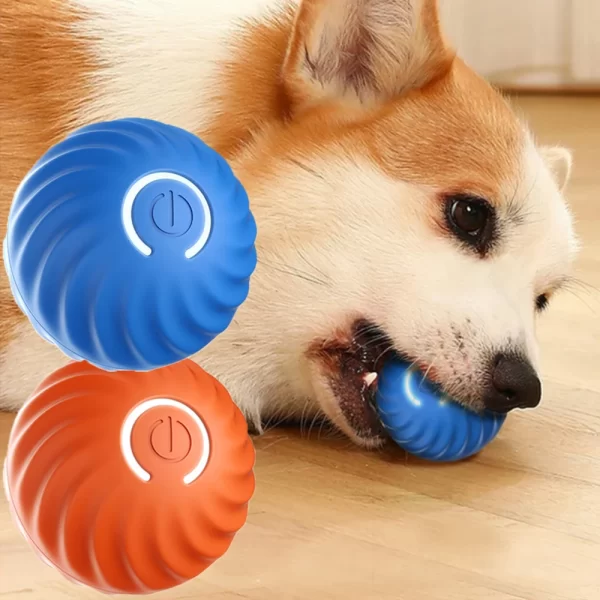 Smart Dog Toys Intelligent Gravity Jump Ball Rechargeable Bite-Resistant Rolling Ball Cat And Dog Chase Interactive Pet Toys - Image 3