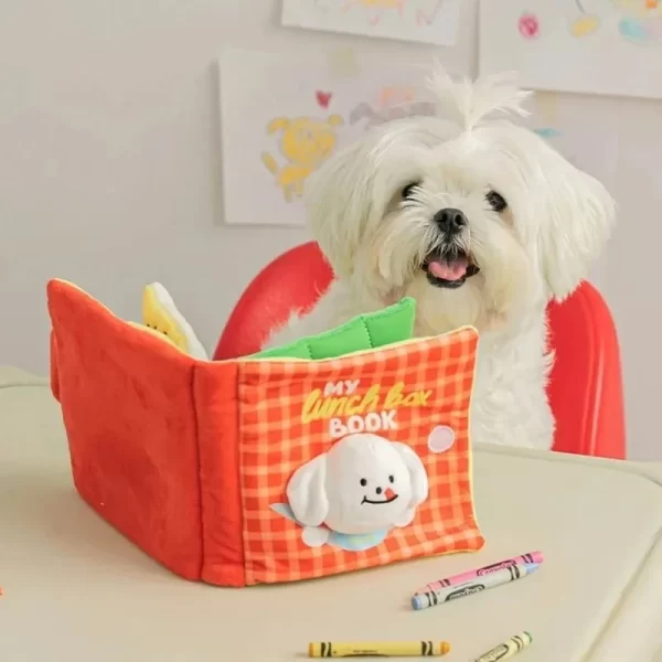 Dog Toys Hidden Food Toys Pet Products Dog Toy Book Pet Smell Leak Food Smell Sound Cloth Book - Image 2