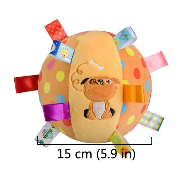 Plush Dog Vocal Toy Ball Funny Interactive Pet Toys with Bells Cleaning Tooth Chew Toy For Small Large Dogs Cats Puppy Plaything - Image 2