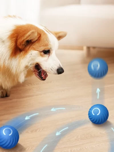 Smart Dog Toys Intelligent Gravity Jump Ball Rechargeable Bite-Resistant Rolling Ball Cat And Dog Chase Interactive Pet Toys