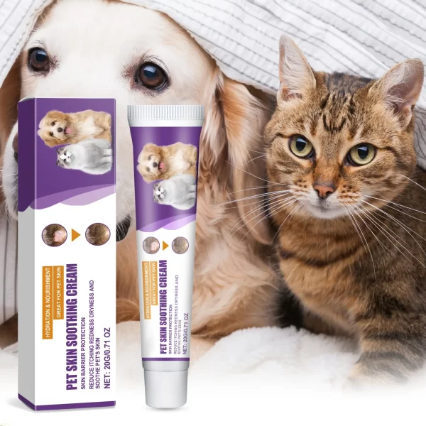 Pet Skin Care Cream Dry Itchy Skin Soothing Lotion For Dogs And Cats Itchy Skin Relief Cream For Cats Paw Lotion Soothing Balm - Image 2
