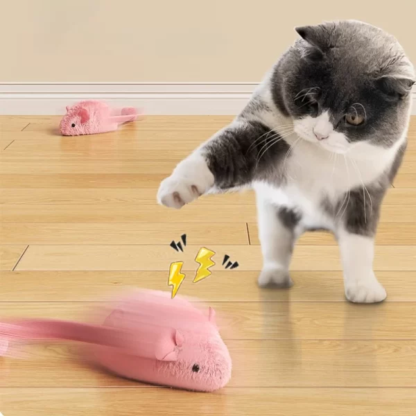 Interactive Plush Mouse Cat Toys Simulation Mice Kitten Self-Playing Plush Toys Indoor Pet Cats Chew Toy - Image 8