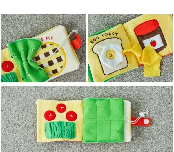 Dog Toys Hidden Food Toys Pet Products Dog Toy Book Pet Smell Leak Food Smell Sound Cloth Book - Image 5