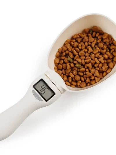 Electronic Measuring Tool Dog and Cat Feeding Bowl Measuring Spoon Pet Food Scale Digital Display Weighing Spoon Weight Volumn