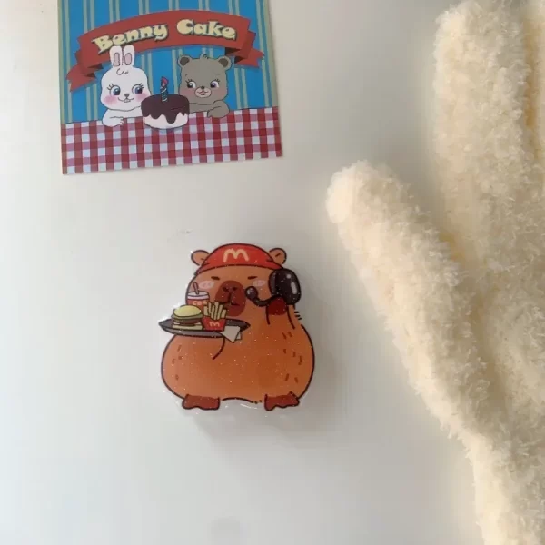 Cartoon Animal Mobile Phone Airbag Holder Suitable for Any Mobile Phone Trend Hot Model Capybara Phone Grip Phone Accessories - Image 6