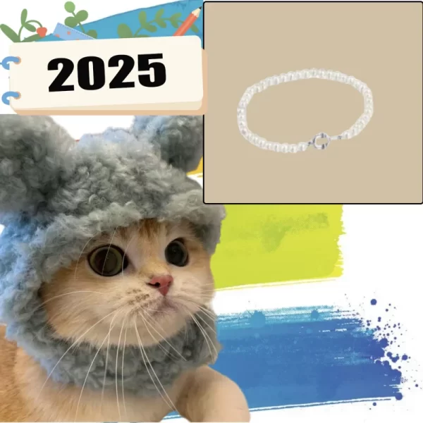 2025 New high-end Spanish fashion cat accessories, fashionable pet gifts holiday party gifts, high-quality high-end products 10 - Image 2
