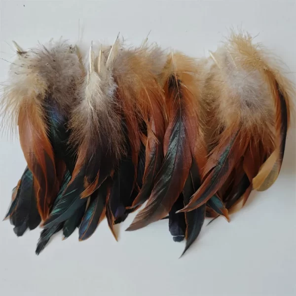 Decoration Accessories! 200Pcs/Lot! Nature Colors Saddle Badger Rooster Feathers 4-6 Inches Long,Plumas Decorativas - Image 2