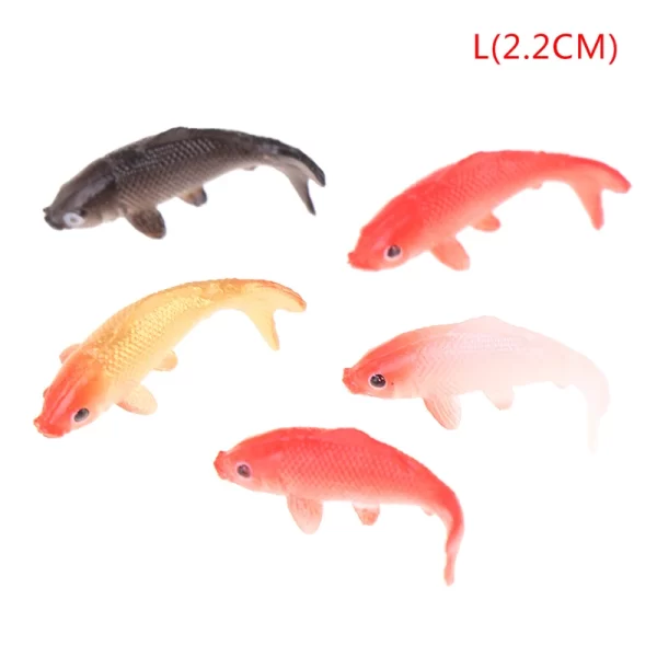 5pcs Quality Doll House Toy Fishing Rod Mini Fishing Net Goldfish Tank Koi Miniature Goldfish Round Square Tank Doll Accessories - Image 8