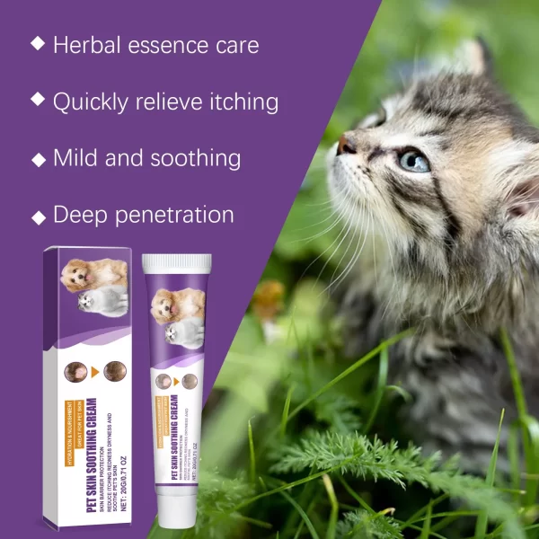 Pet Skin Care Cream Dry Itchy Skin Soothing Lotion For Dogs And Cats Itchy Skin Relief Cream For Cats Paw Lotion Soothing Balm - Image 3