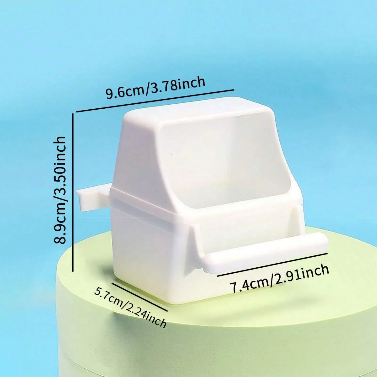 1pc-Acrylic feeding tool for small poultry, splash proof bird food container - Image 11