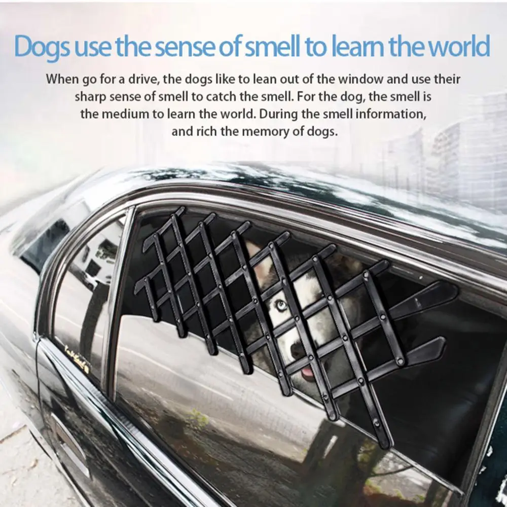 Safe Universal Fence Dog Car Window Vent Guard Puppy Mesh Safety Gate Pet Telescopic Fence