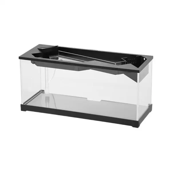 Small Fish Tank Acrylic Clear Desk Aquarium with Filter Fish Tank Starter Kits with Air Pump for Tabletop Living Room Studio Dec - Image 2